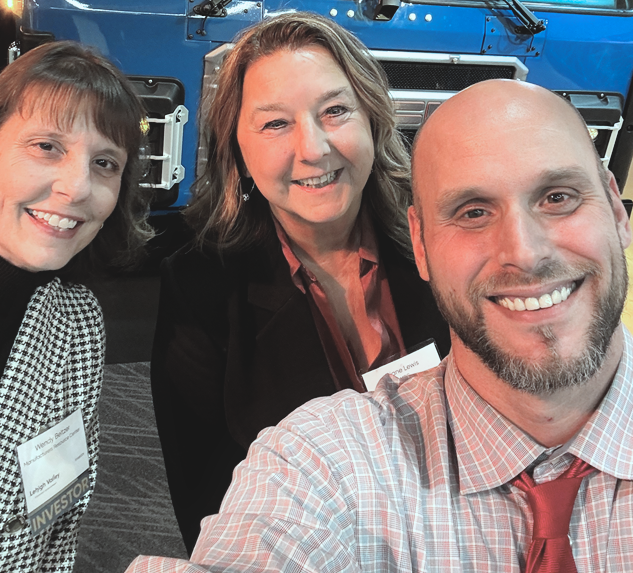 Wendy, Diane, and Lehigh Valley Business report Brian Myszkowski