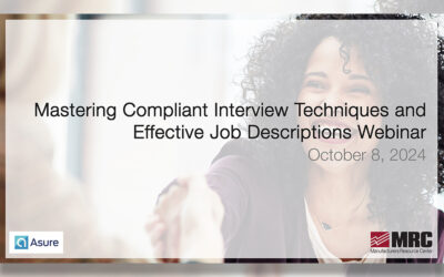 Mastering Compliant Interview Techniques and Effective Job Descriptions Webinar